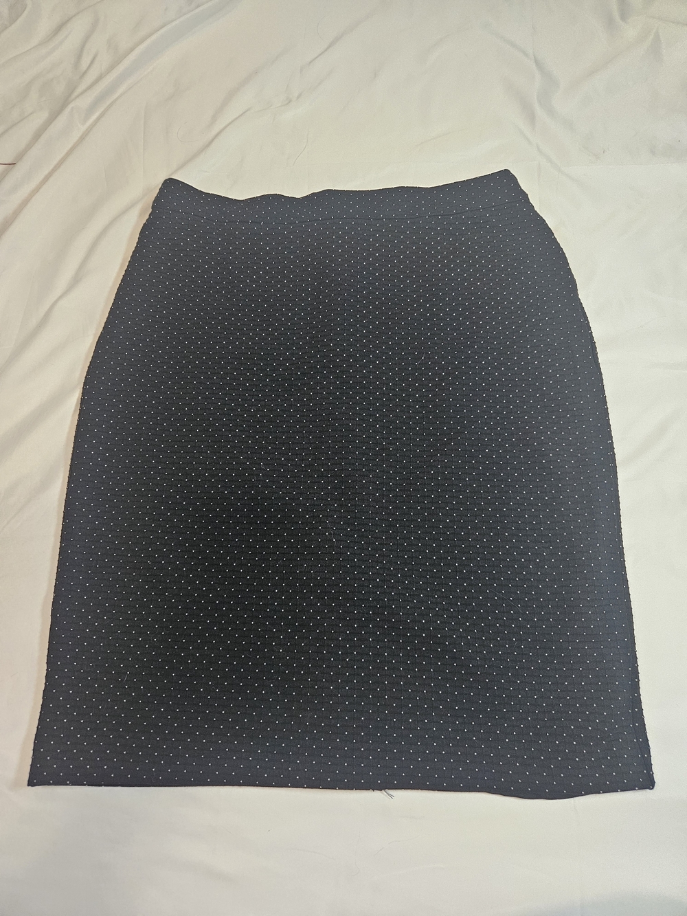 Banana Republic Navy A-Line Skirt with Tiny White Dots